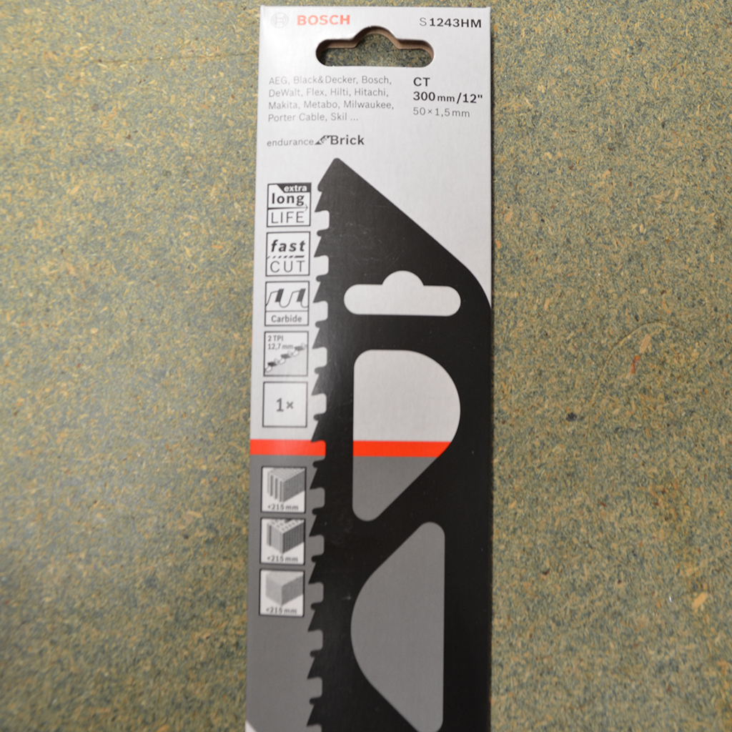 s1243hm-12-inch-brick Bosch 12 Inch Endurance for Brick Reciprocating Sabre Blade - Image 1