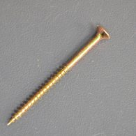 4mm Zinc+Yellow Hardened Countersunk Chipboard Screw