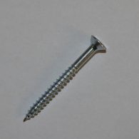 6 Gauge Zinc+Clear Hardened Twin Thread Countersunk Wood Screw