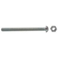 M5 x 75mm ZP Machine Screws & Nuts 3 pack