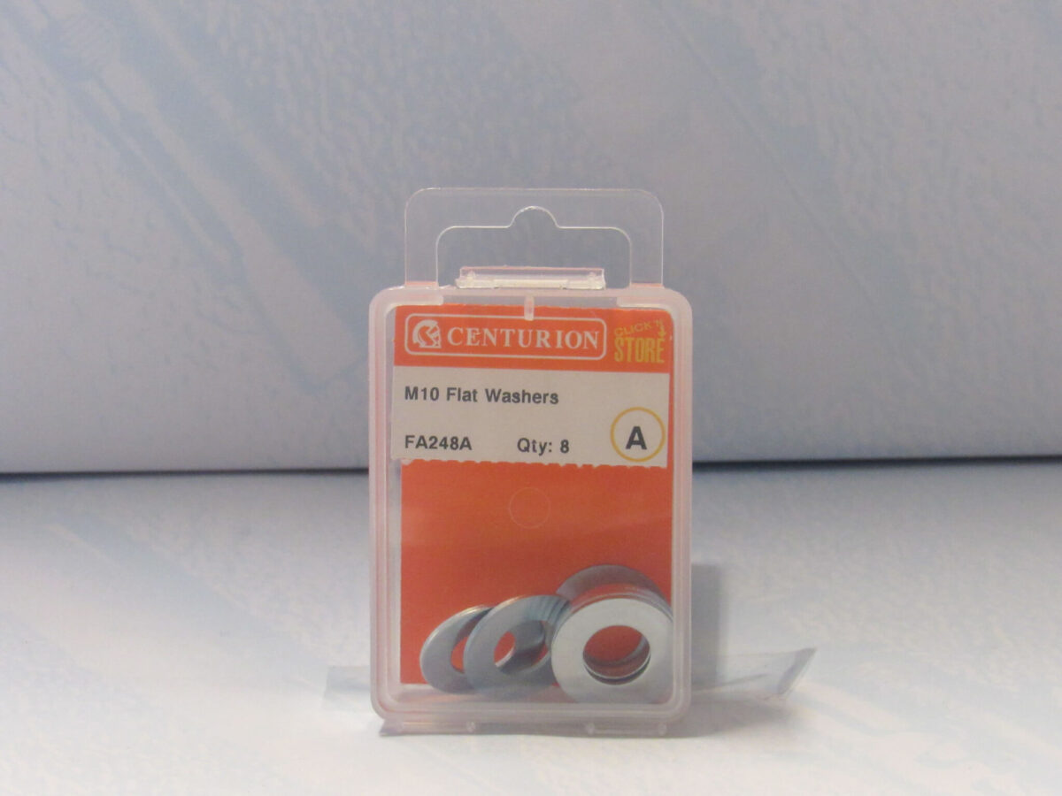 M10 ZP Flat Washers 8 pack - Image 2