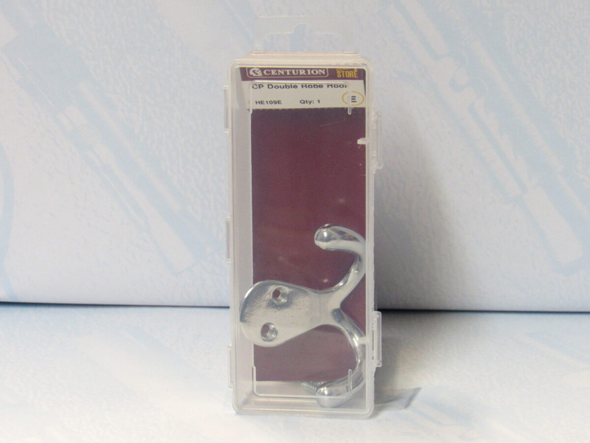 50mm CP Die Cast Double Robe Hook - Image 2
