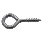 40 x 8mm ZP Steel Screw Eyes 6 pack