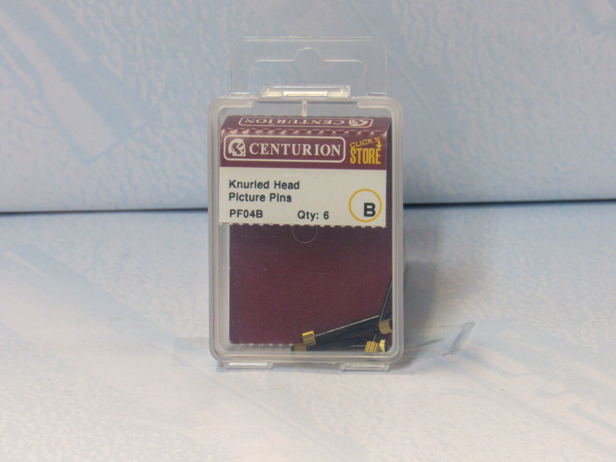 25mm Knurled Head Picture Pins 6 pack - Image 2