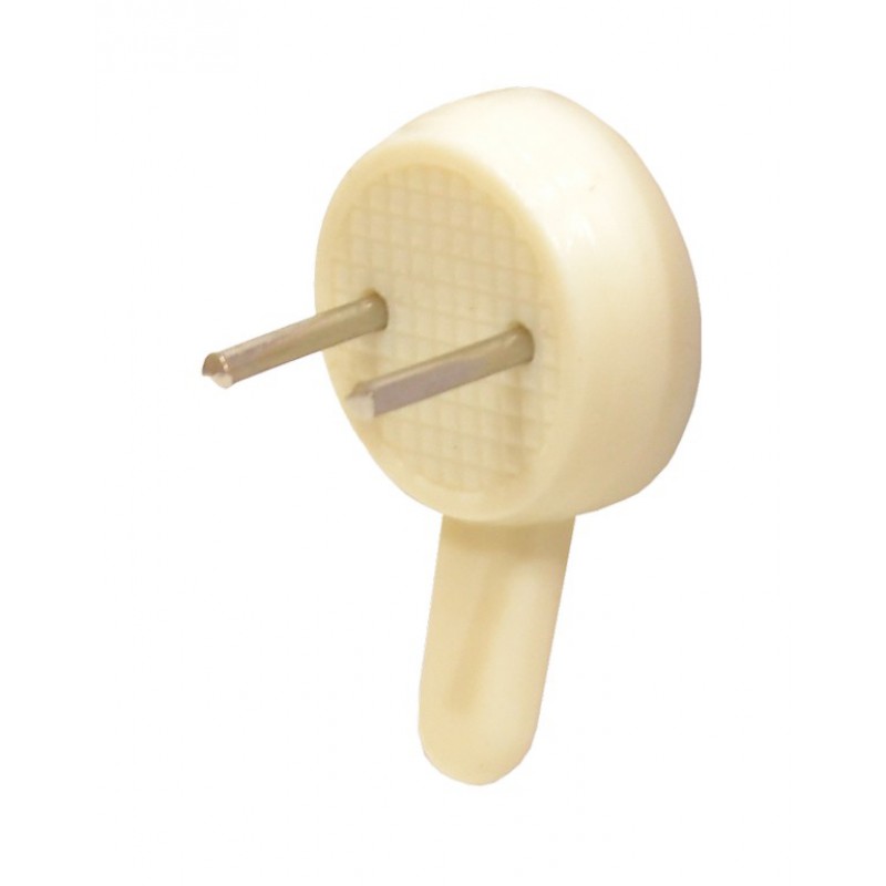 PF28B-P 22mm Plastic Hard Wall Picture Hooks 3 pack - Image 1