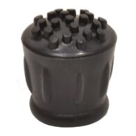 19mm Black Rubber Walking Stick Ferrule 2 pack