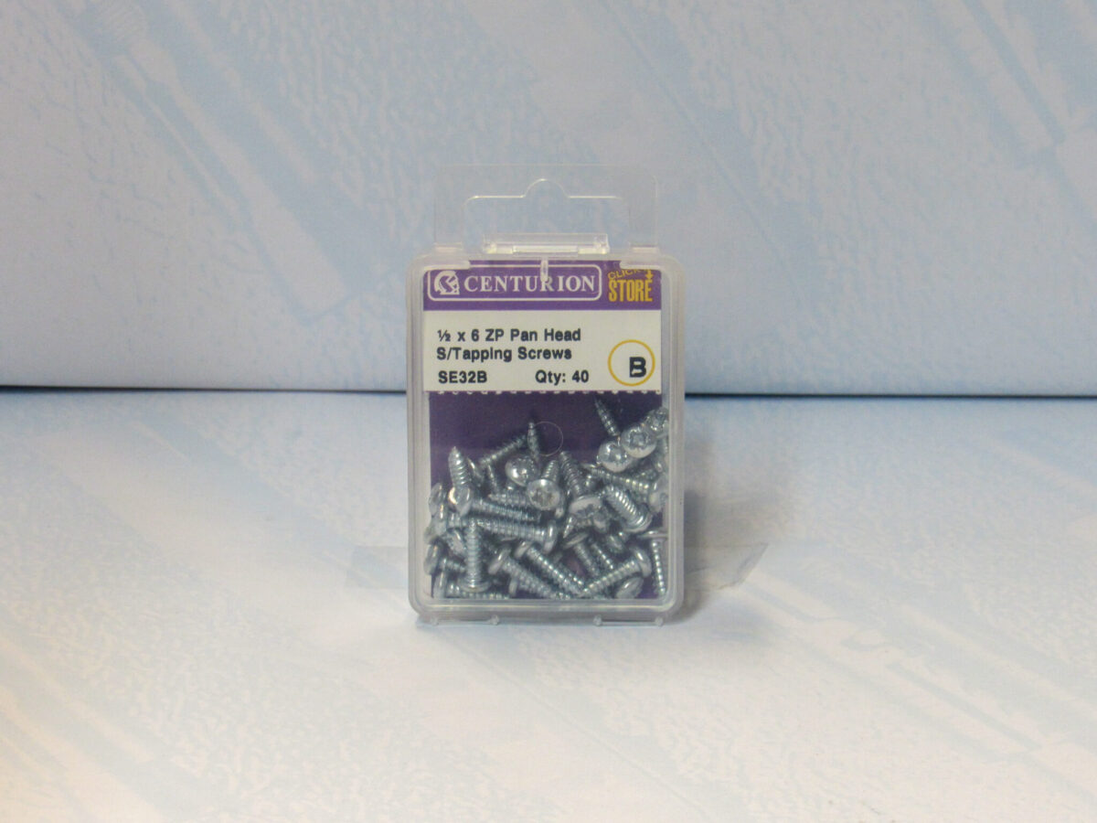 1/2" x 6 ZP Pan Head Self Tapping Screws 40 pack - Image 2