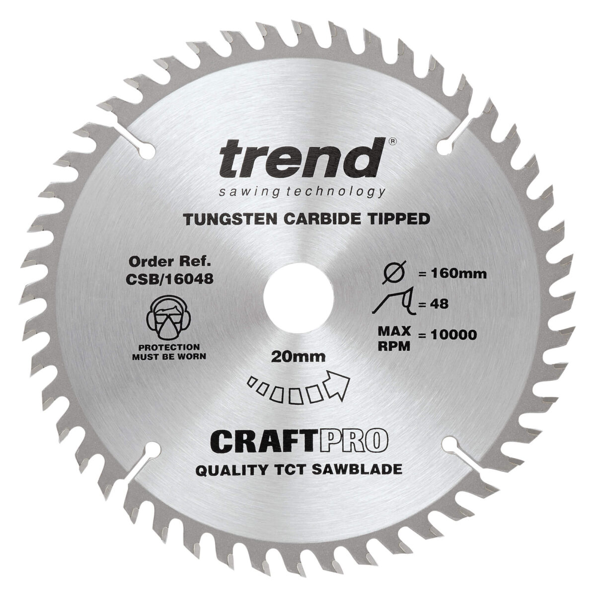 Trend 160mm X 48t X 20mm Craft Blade - Image 2